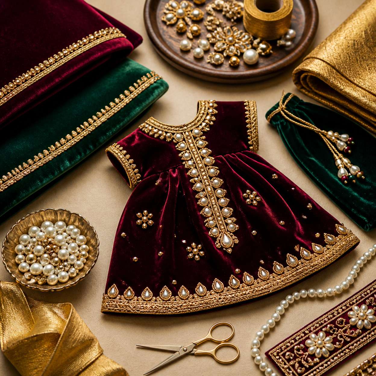Beginner devotional craft kit in coordinated colors